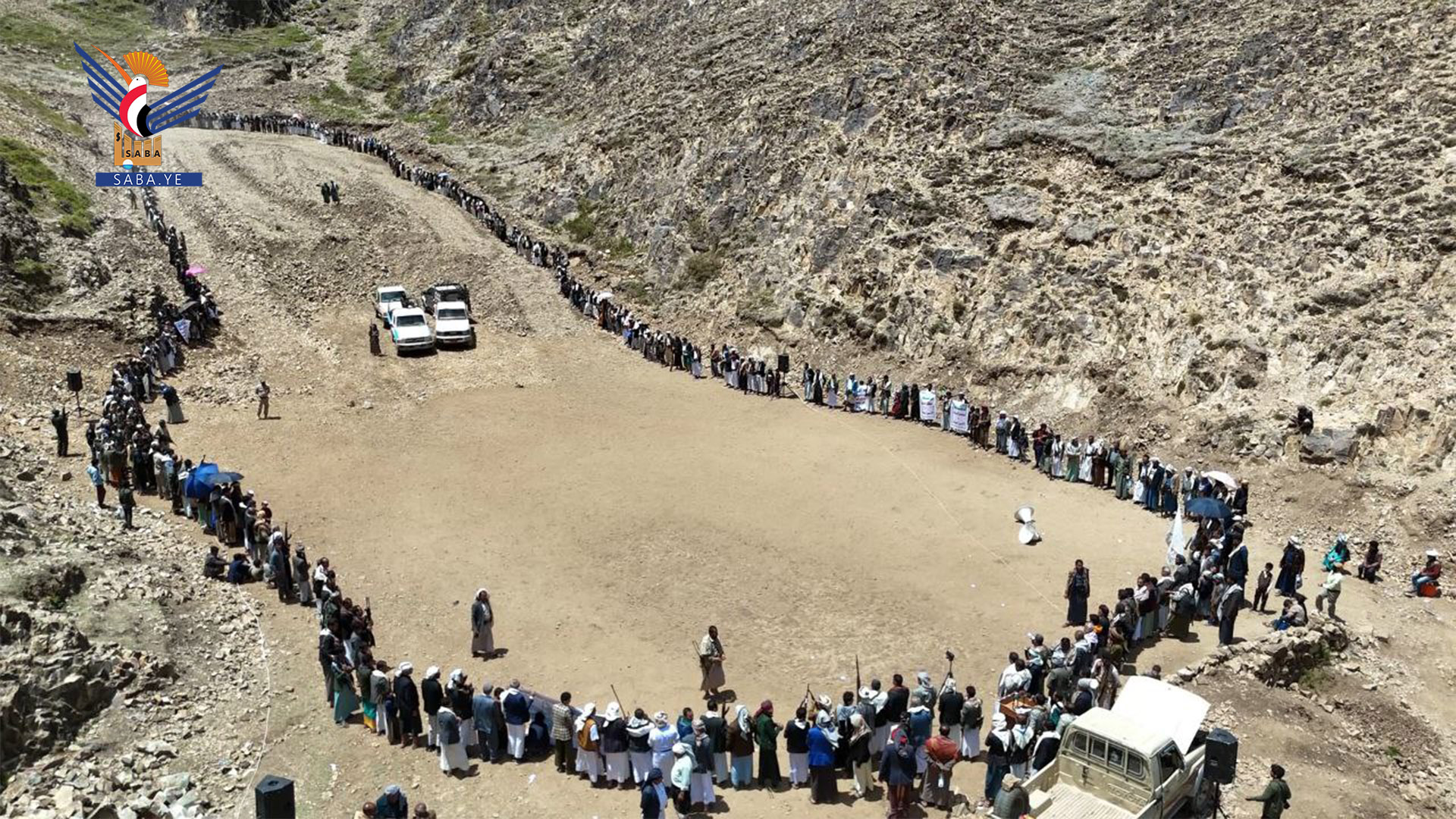 وقفة قبلية في كسمة بريمة لإعلان الجاهزية والاستنفار لمواجهة التصعيد الأمريكي