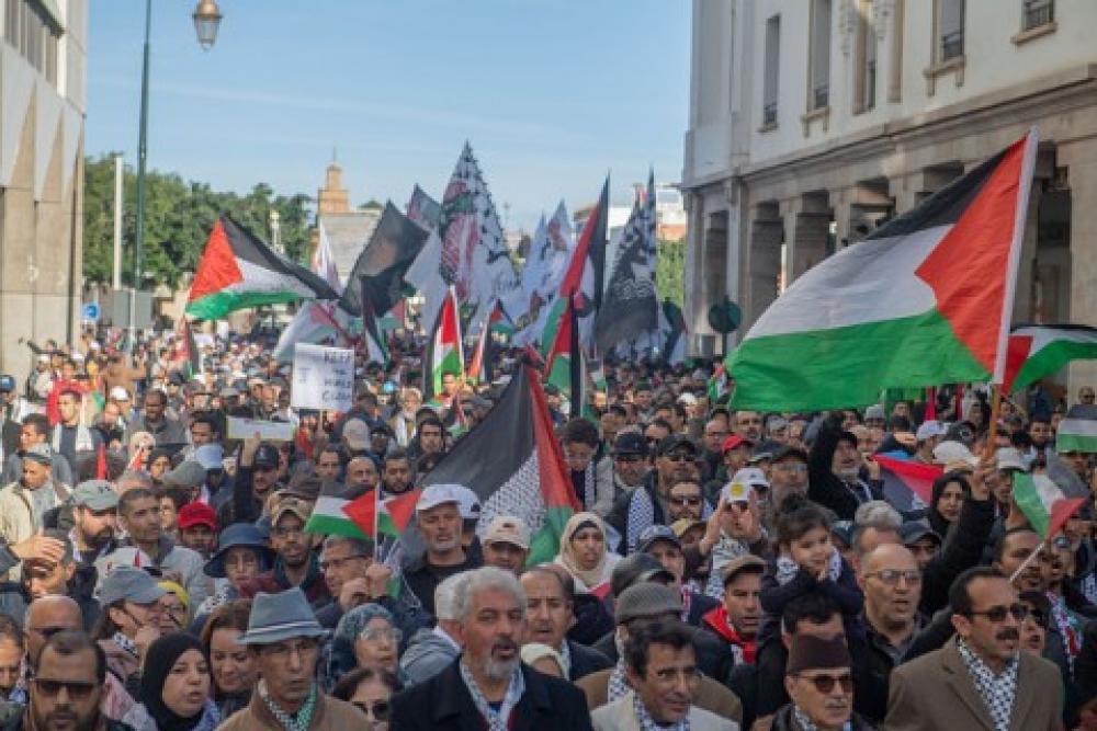 تواصل المظاهرات بالمغرب دعما لغزة