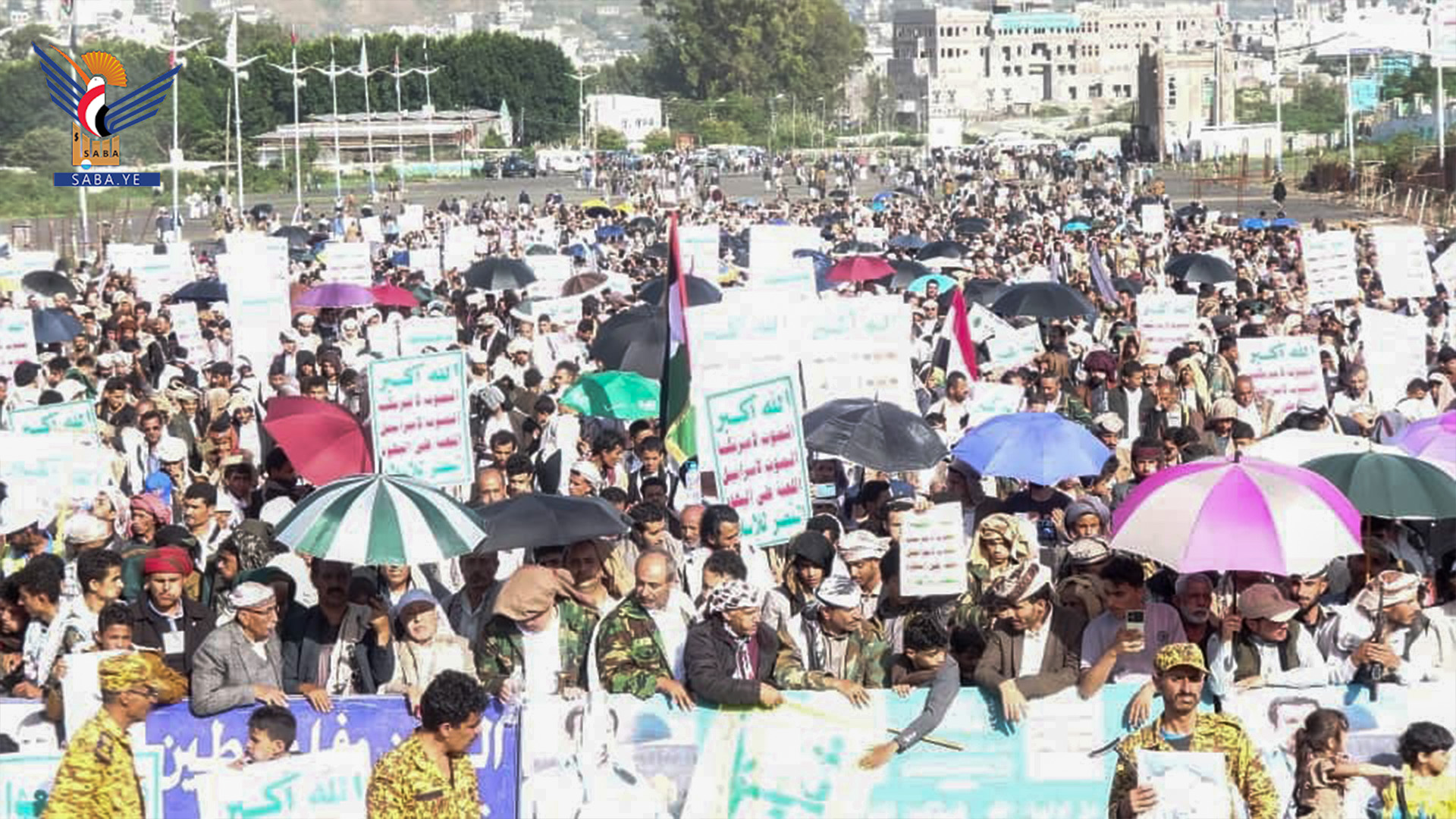 مسيرات غاضبة في 177 ساحة بإب تأكيدًا على الصمود والثبات لإسناد غزة