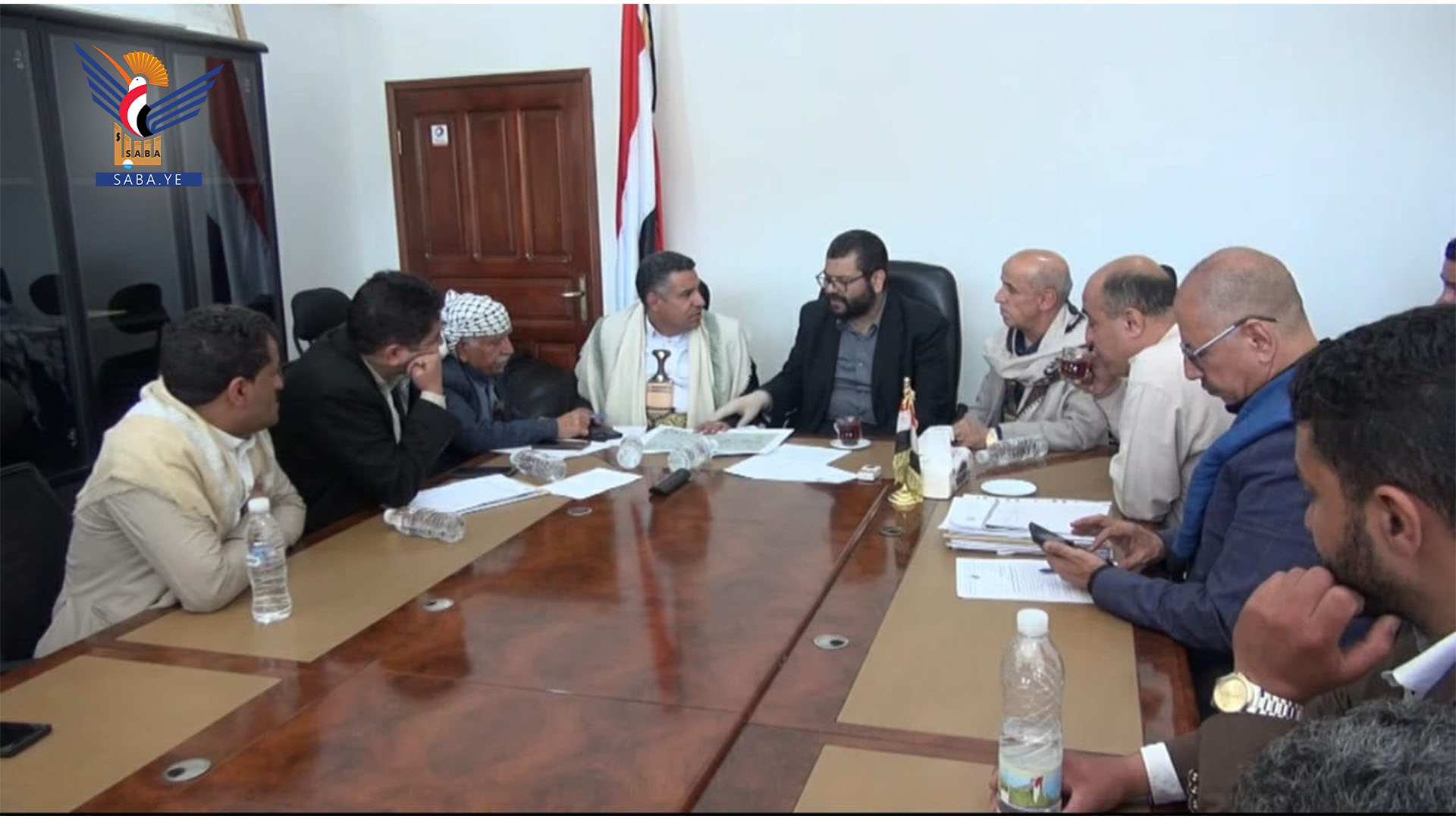 شيبان وبادر يناقشان أوجه التعاون في قطاعات الصحة والمياه والكهرباء