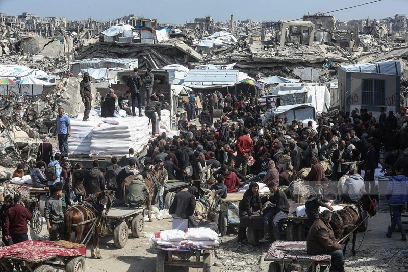 ارتفاع ضحايا لقمة العيش في غزة إلى 2,597 شهيدًا و19,054 جريحاً​