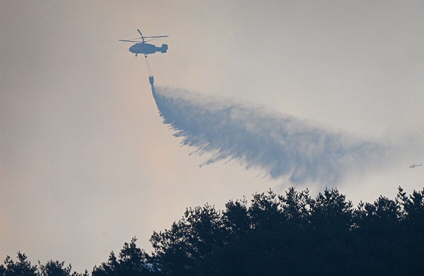 مصرع رجلي إطفاء وإجلاء المئات في حرائق غابات مدمرة في كوريا الجنوبية