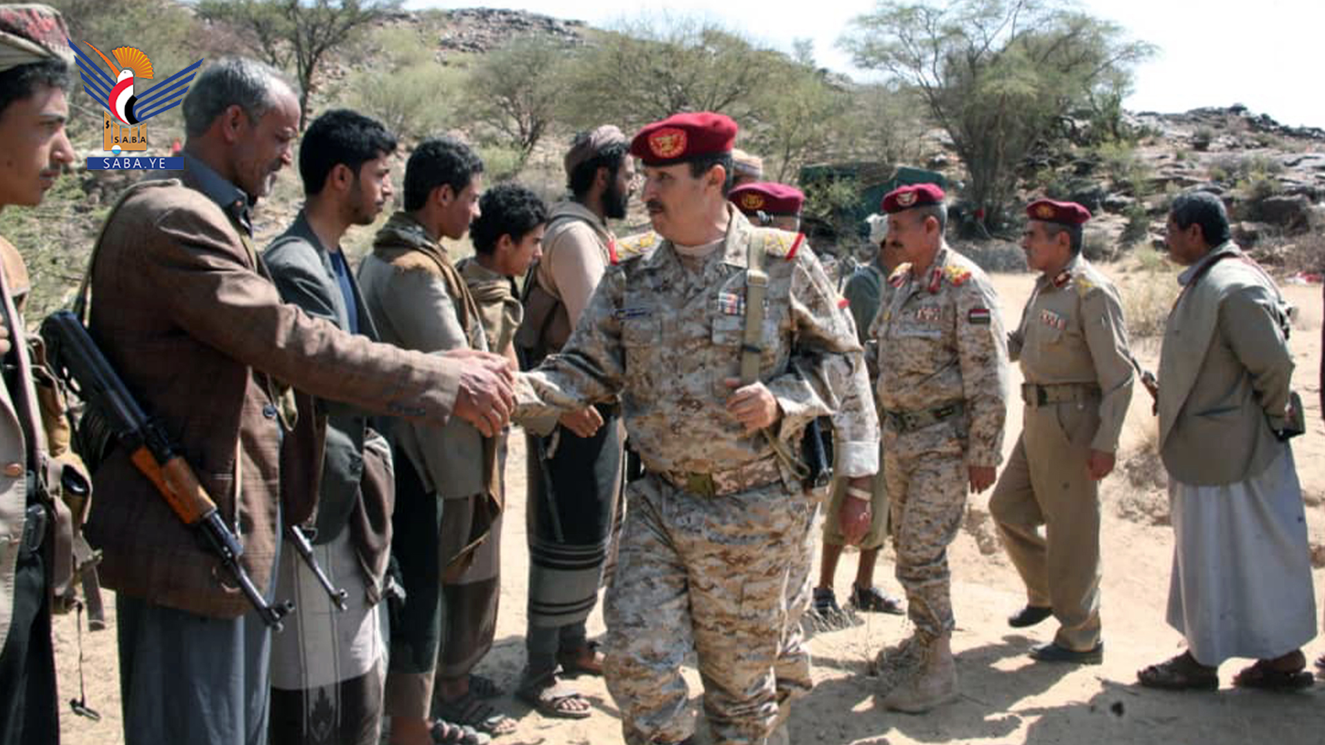 زيارة مواقع كتائب الدعم والإسناد بمحور العبدية في مأرب