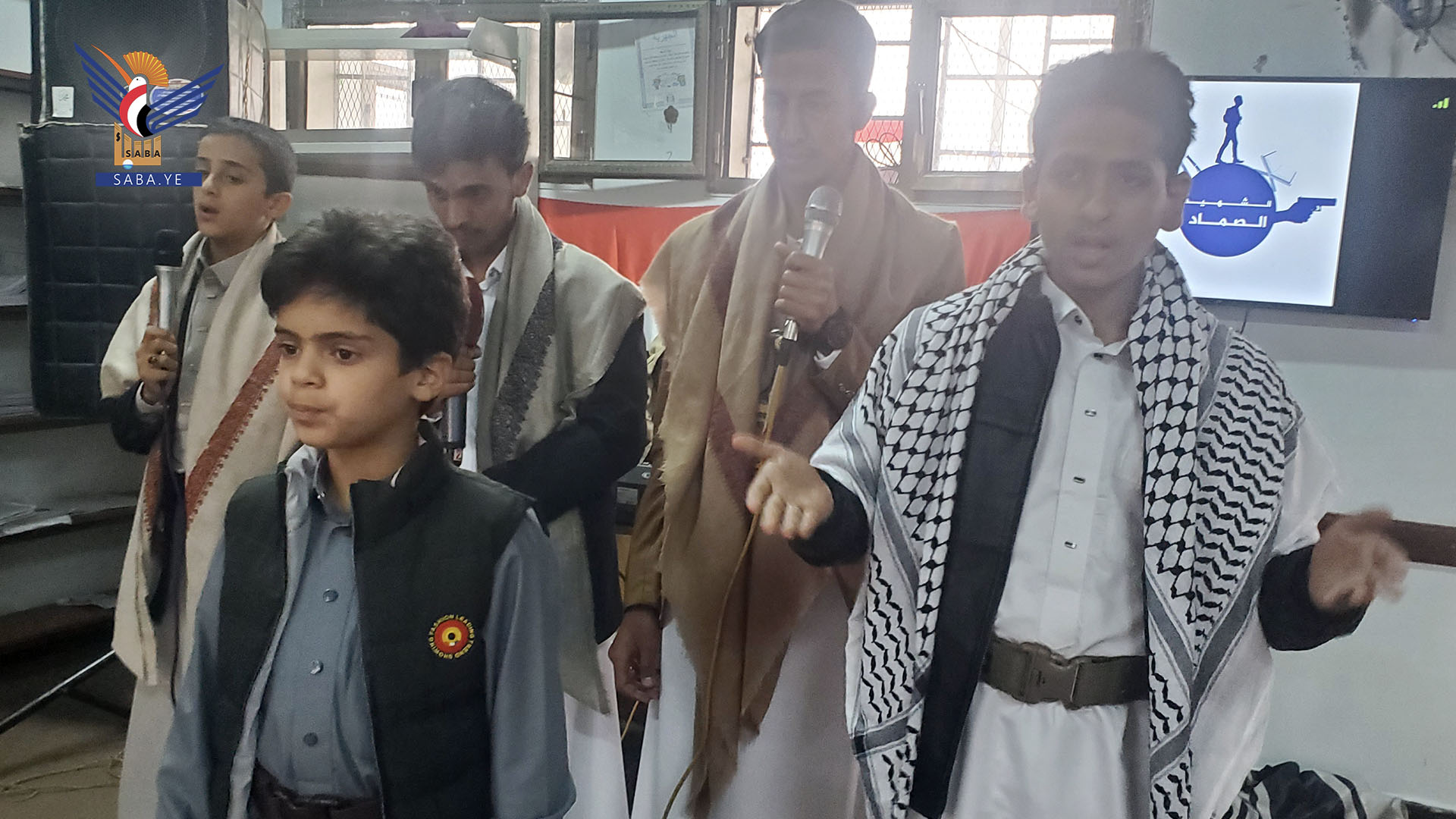 أمسية لطلاب مدرسة الشهيد الصماد النموذجية في مديرية الثورة بأمانة العاصمة