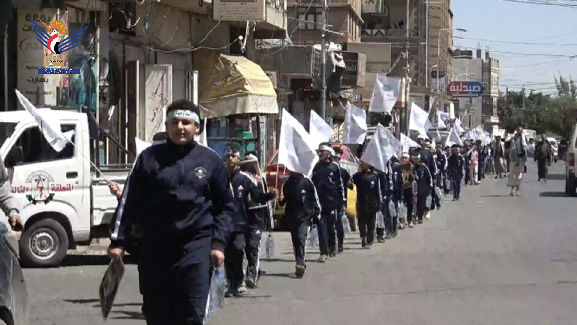 مسير كشفي ووقفة لطلاب الدورات الصيفية في مديرية الوحدة بذكرى الصرخة