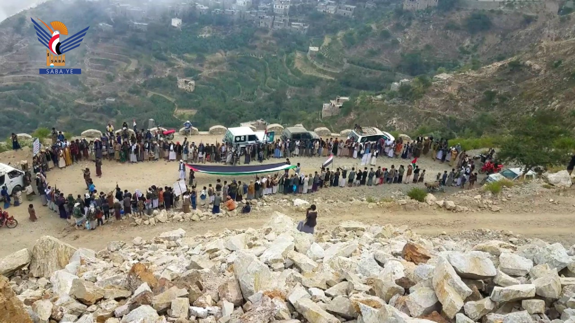 وقفات متفرقة في ريمة نصرة لغزة واستعدادا لمواجهة الأعداء