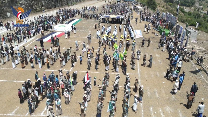 ريمه.. عرض شعبي لقوات التعبئة بمديرية الجبين بالعيد الـ11 لثورة 21 سبتمبر