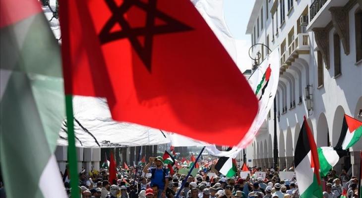 مدينة طنجة المغربية تنظم وقفة تضامنية رفضا للحصار على غزة