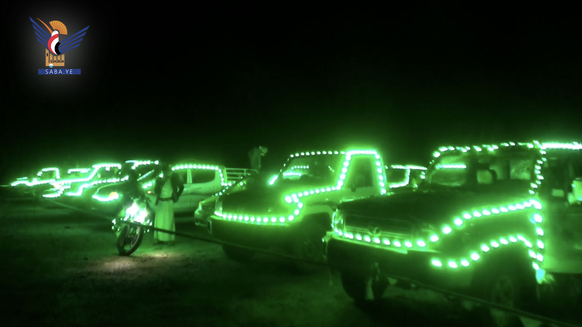 مسيرة ضوئية في مديرية صرواح بمأرب احتفاءً بذكرى المولد النبوي