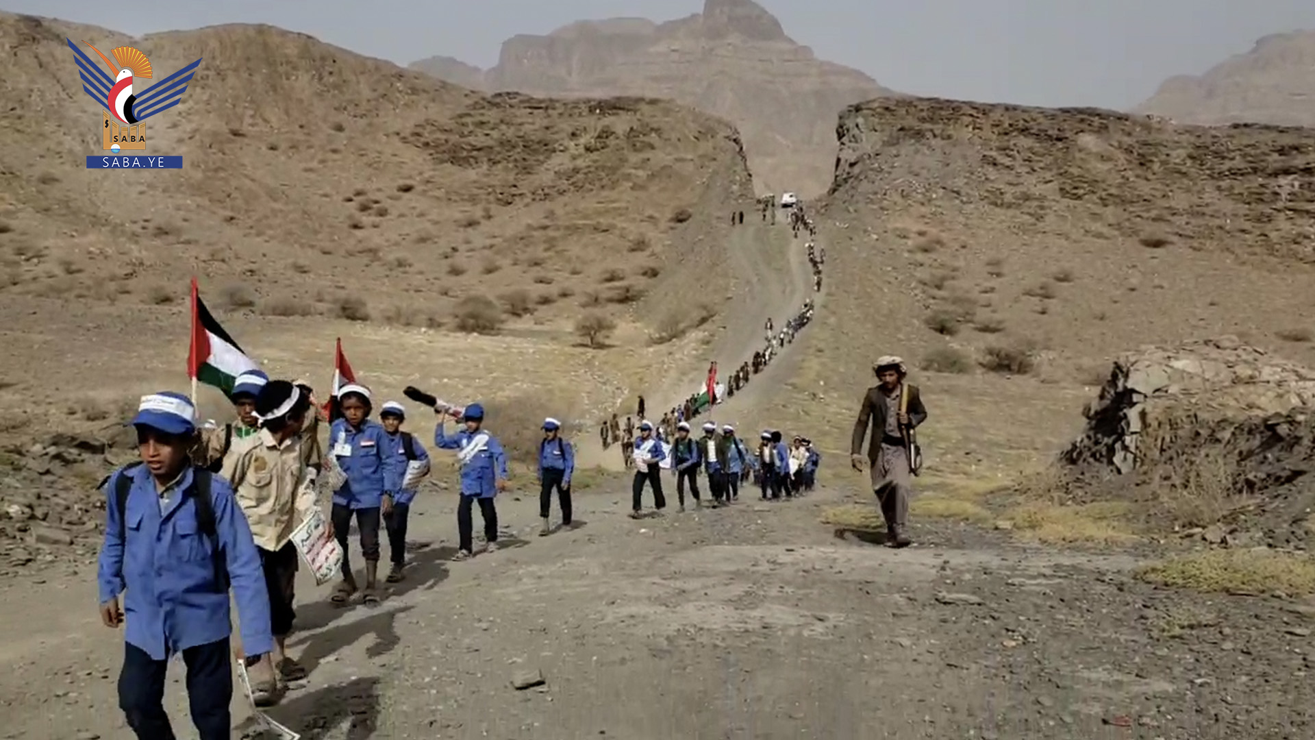 مأرب .. مسير كشفي لطلاب مدرسة الإمام علي بمديرية حريب القراميش