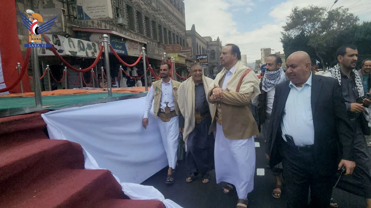 تفقد التجهيزات في ميدان التحرير لإقامة مهرجان كشفي بالعيد الـ12 لثورة 21 سبتمبر