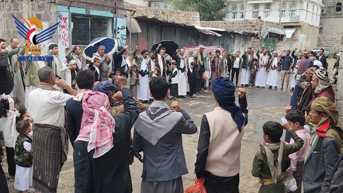  وقفات شعبية في محافظة إب تحت عنوان كالجسد الواحد