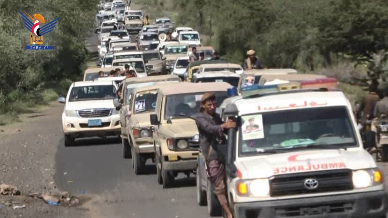 تعز.. تشييع جثمان الشهيد فضل عبدالكريم بمديرية ماوية