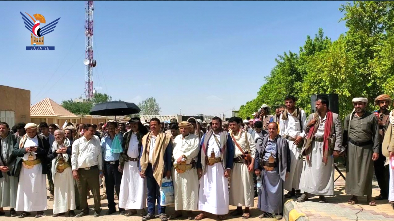 مسيرة في الجوف تضامناً مع غزة