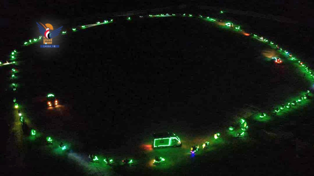 حجة .. مسيرات ضوئية في بني قيس ومبين وكحلان عفار بذكرى المولد النبوي