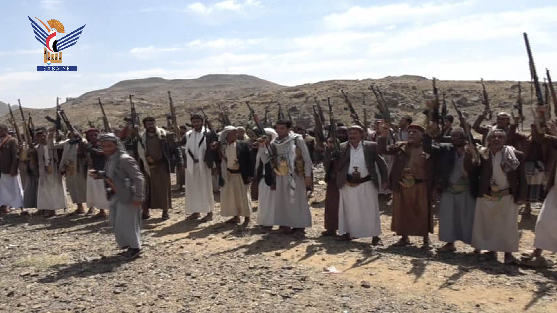 وقفة في بني بهلول بمحافظة صنعاء دعماً للشعب الفلسطيني وإعلان وثيقة الشرف القبلي  