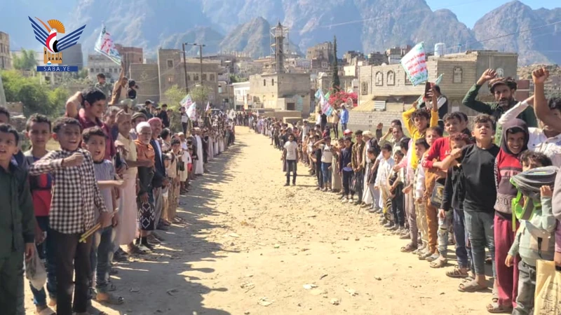 قبائل الخبت بالمحويت تُعلن النفير العام لمواجهة العدو الصهيوني الأمريكي وأدواته