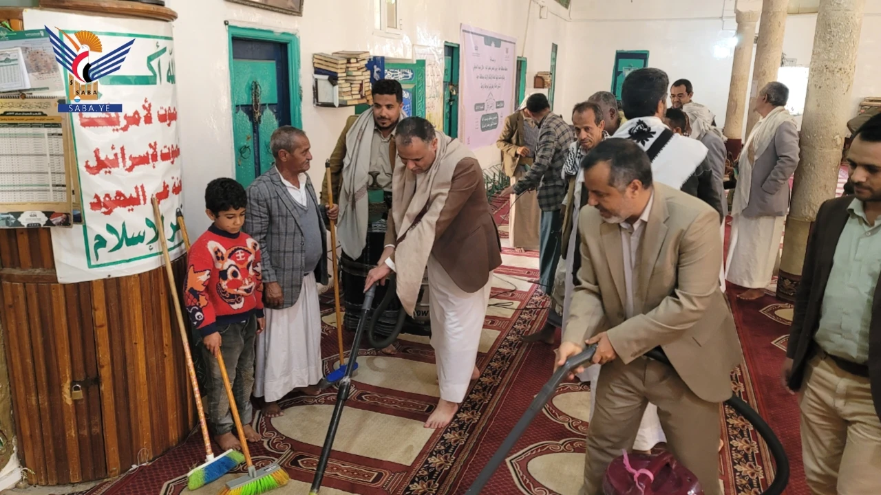 مكتب هيئة الأوقاف بالضالع يدشن حملة "أن طهرا بيتي" استقبالًا لشهر رمضان