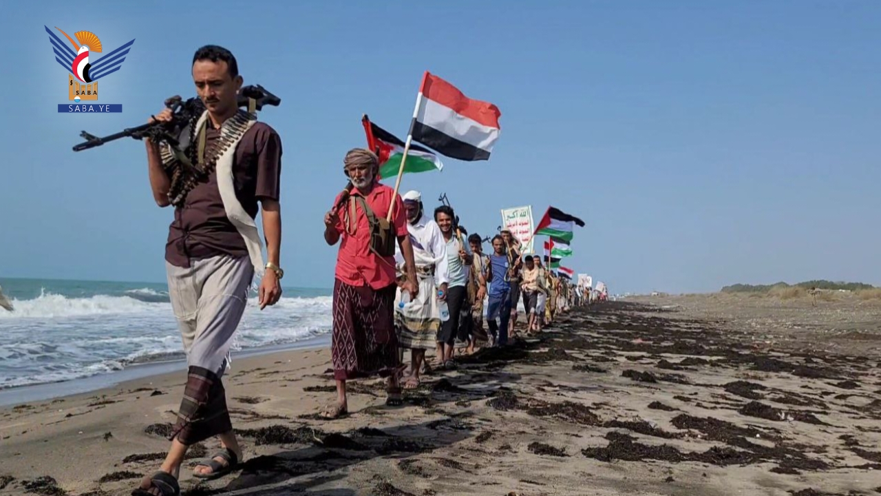 مسير ووقفة لخريجي دورات التعبئة في ساحل عرج بالحديدة