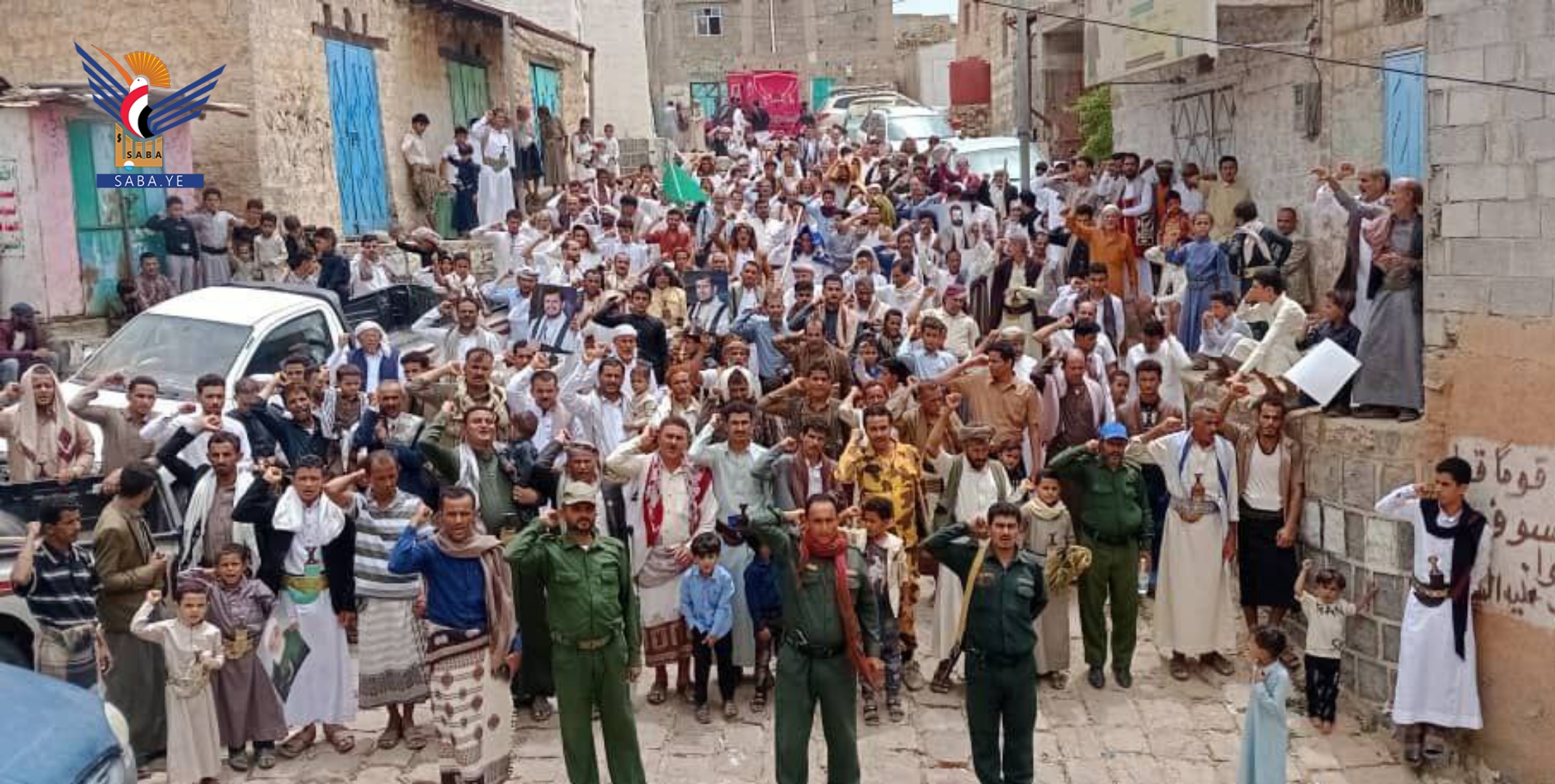  المحويت .. 28 مسيرة ووقفة تحت شعار" مع غزة .. جبهات الاسناد ثبات وجهاد"