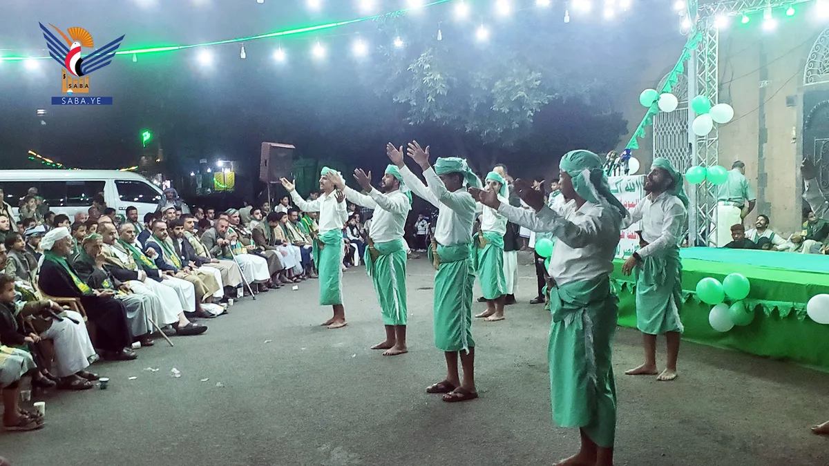 أمسية بحارة اللجنة الدائمة بمديرية الثورة في أمانة العاصمة بالمولد النبوي 