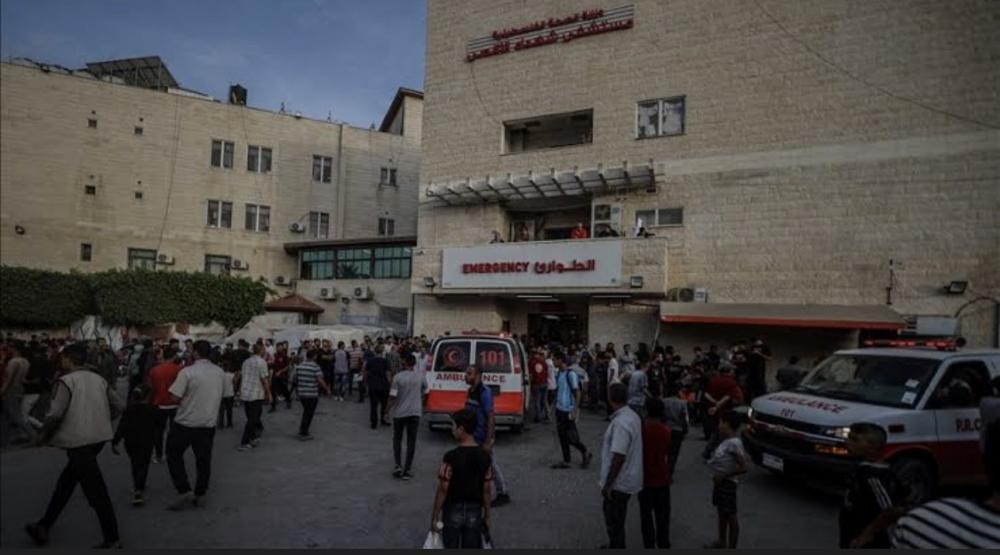 وزارة الصحة بغزة تدين قصف العدو الصهيوني مبنى مستشفى الاقصى