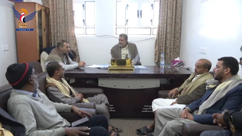 مناقشة مستوى أداء فرع هيئة الأراضي بمحافظة البيضاء