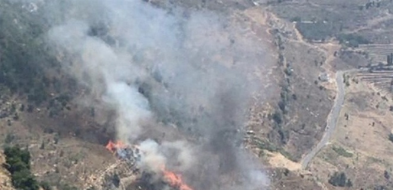 اندلاع حريق كبير في جزين ونيحا بلبنان