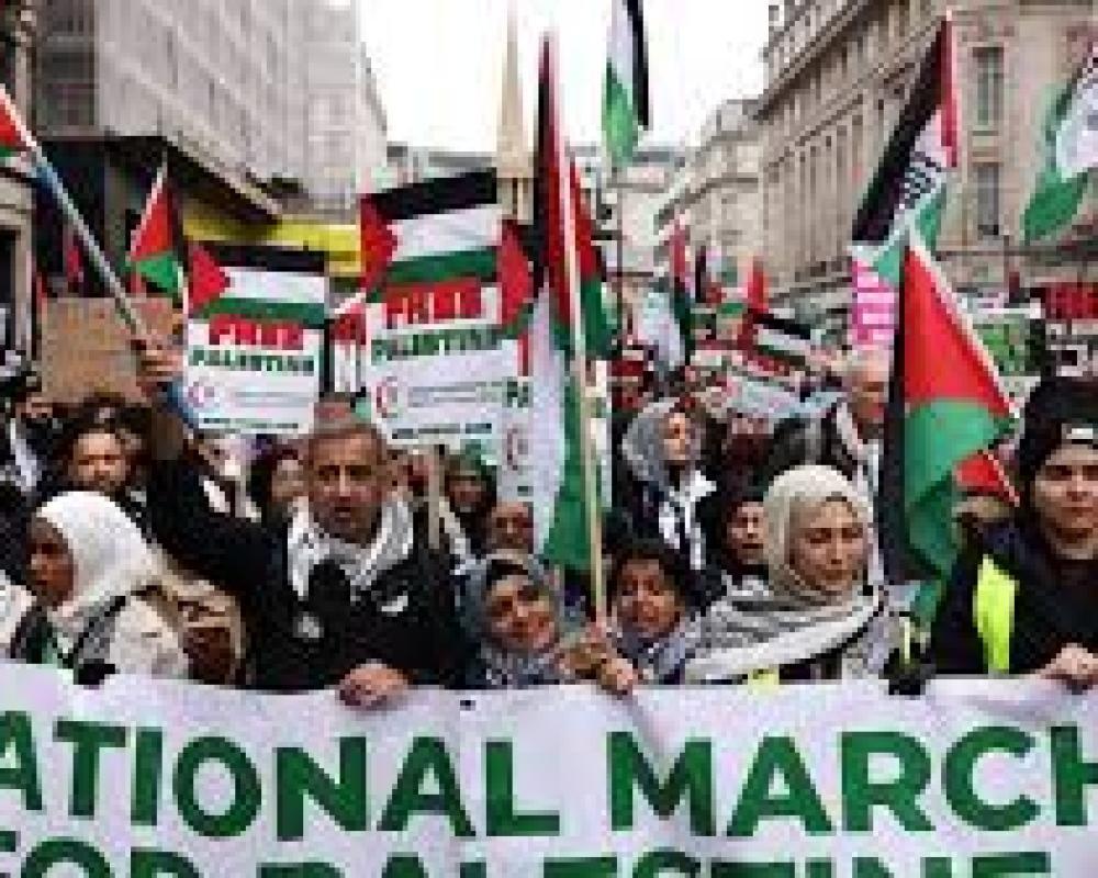 في تحرك احتجاجي هو الأكبر.. تظاهرة حاشدة بالعاصمة الأرجنتينية تندد بالإبادة في غزة