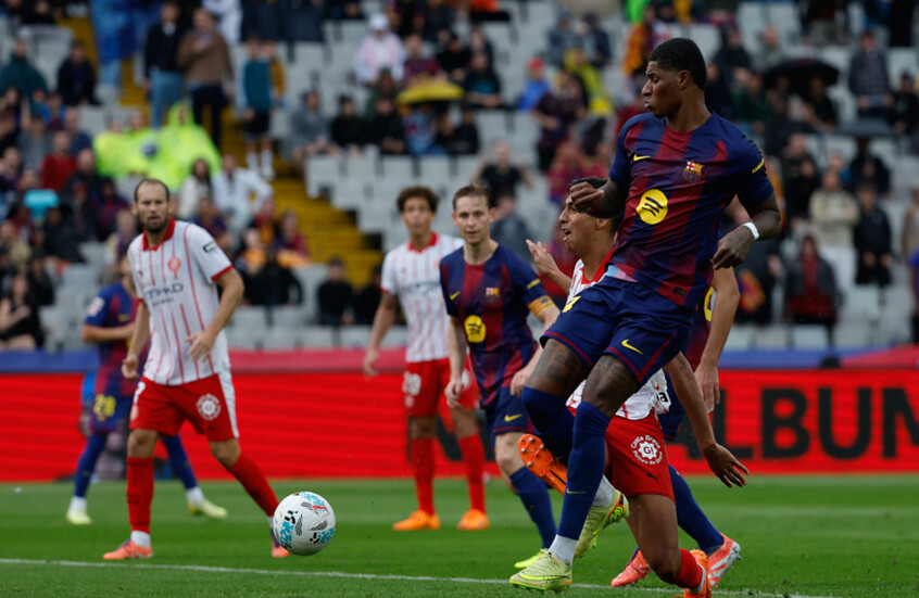 برشلونة يحقق فوزا صعبا على حساب جيرونا في الدوري الإسباني