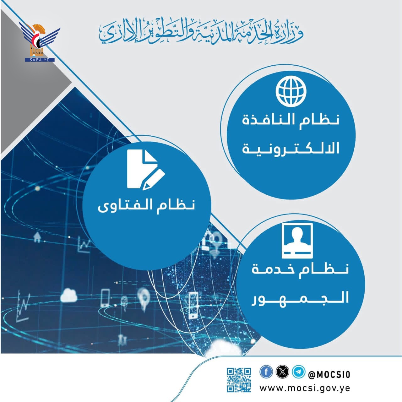 وزارة الخدمة المدنية تقدم أكثر من 7700 خدمة إلكترونية خلال يونيو الماضي