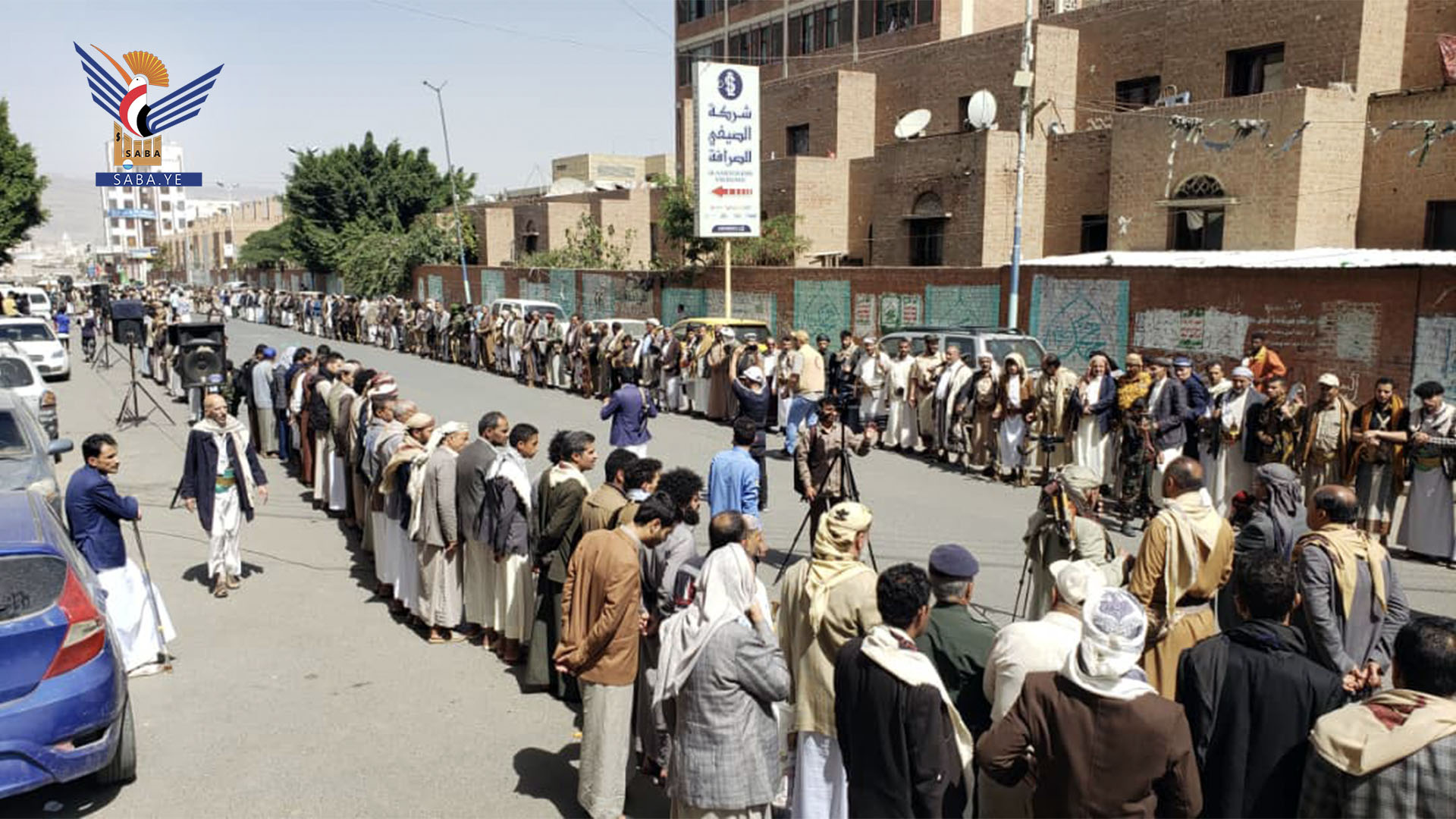 وقفة بمديرية الصافية  في أمانة العاصمة مباركة للإنجازات الأمنية