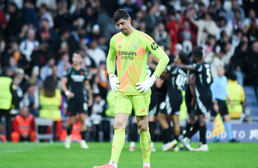 كورتوا يكشف سبب خروج ريال مدريد من دوري أبطال أوروبا