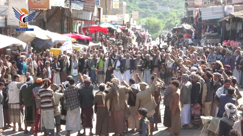 مسيرات ووقفات حاشدة بمحافظة صنعاء تتويجًا لعامين من الاحتشاد الجهادي