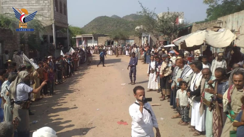 وقفة قبلية في مديرية ملحان بالمحويت وفاءً للشهداء وتأكيداً على الجهوزية