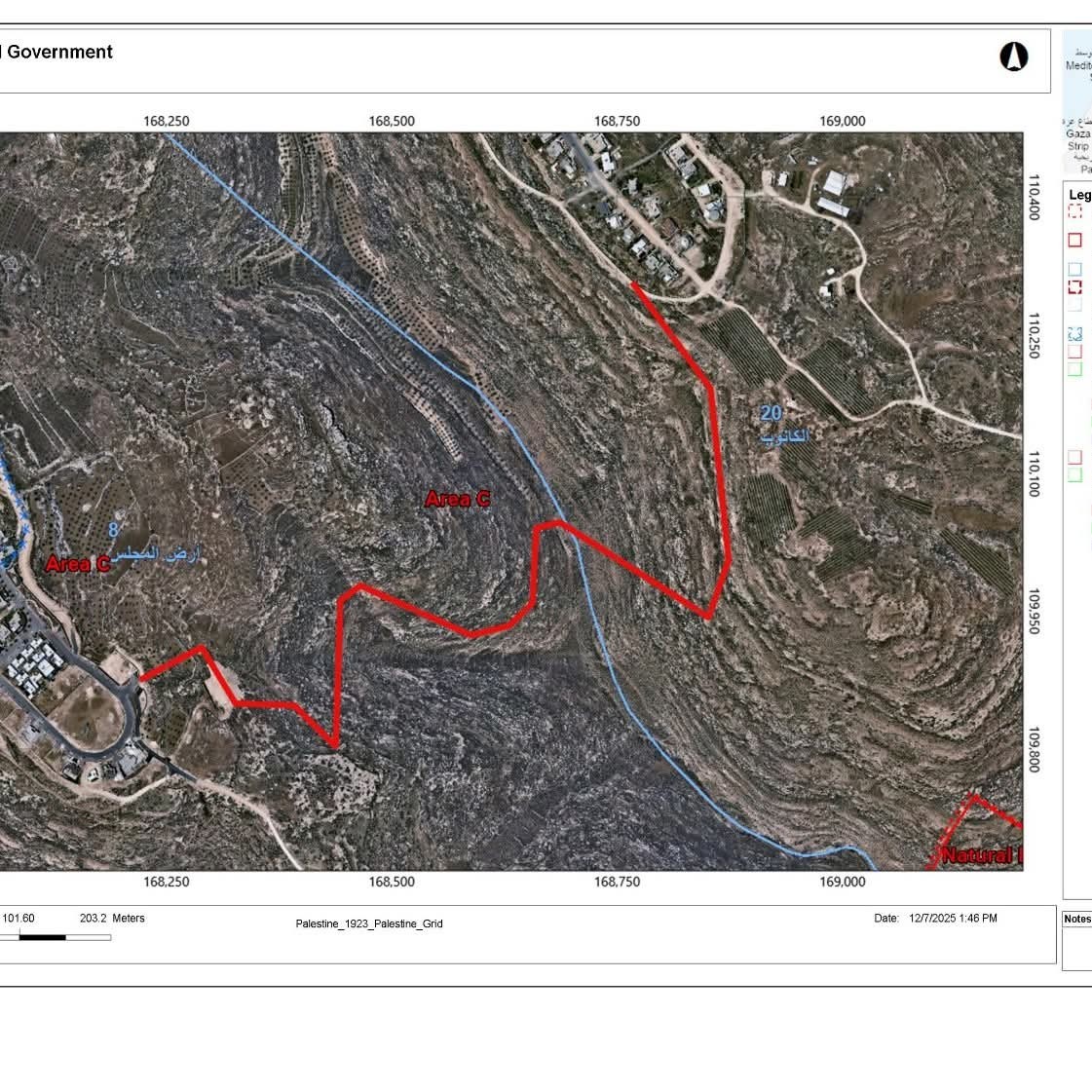 العدو الصهيوني يقرر الاستيلاء على 4888 دونماً من أراضي الخليل