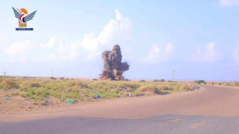 تدمير مخلفات العدوان السعودي الأمريكي في الحديدة