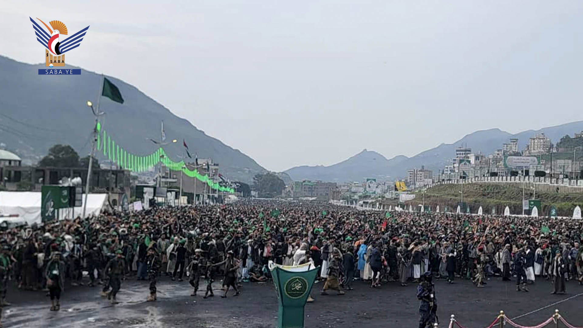 فعالية للقطاع النسائي بساحة شبام كوكبان في المحويت بذكرى المولد النبوي