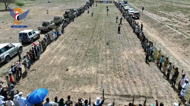 وقفة في مديرية الجعفرية بريمة تضامناً مع غزة وإعلانا للنفير العام