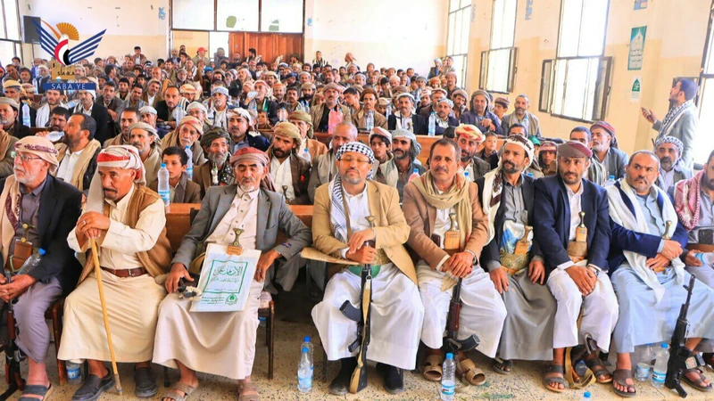 فعالية خطابية في مديرية أرحب بمناسبة العيد الحادي عشر لثورة 21 سبتمبر