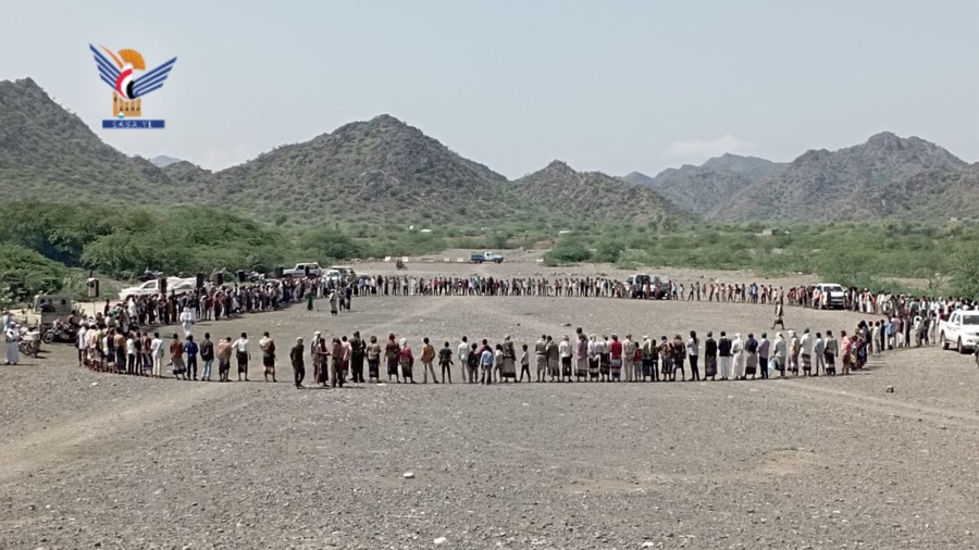 الحديدة .. وقفة حاشدة لطلاب مدارس جبل راس نصرةً للشعب الفلسطيني