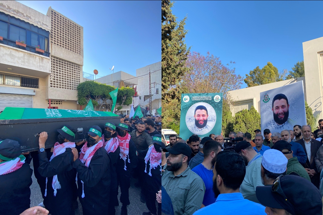 فلسطينيون ولبنانيون يشيعون القائد "القسامي" خالد الأحمد في صيدا