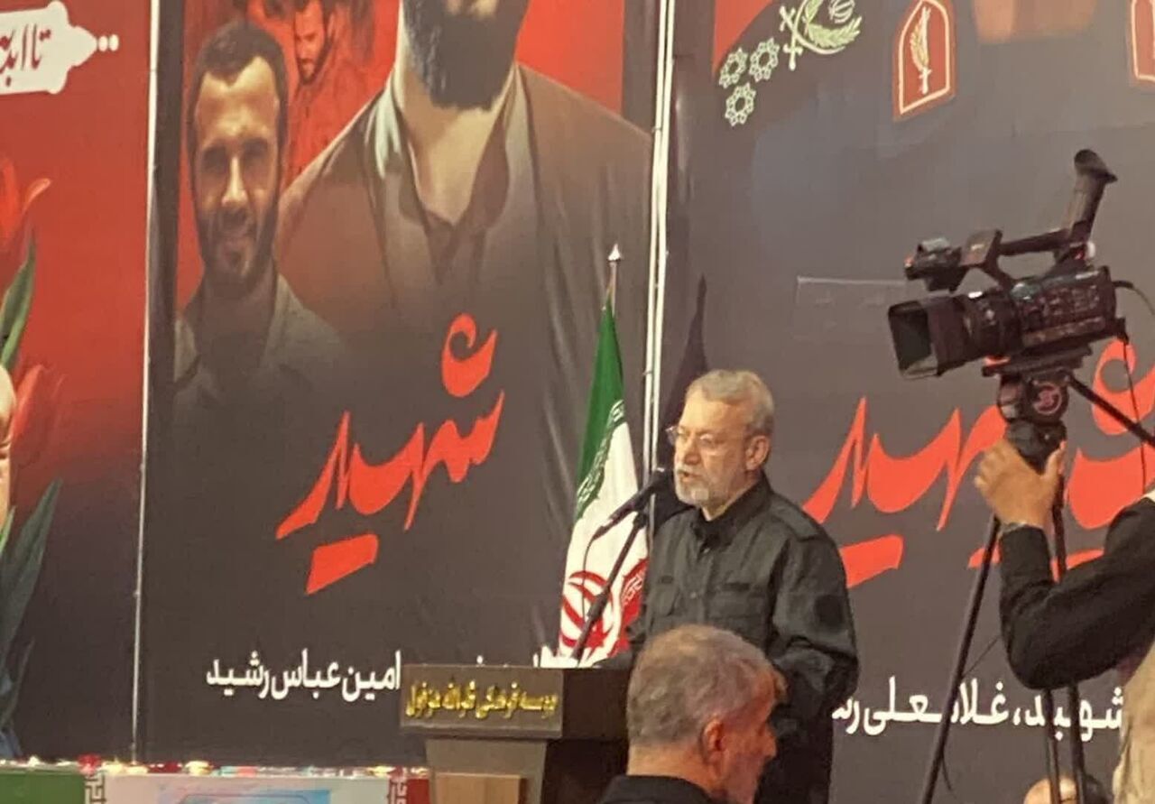 لاريجاني: الشعب الايراني قصم ظهر الكيان الصهيوني واميركا خلال الحرب الاخيرة