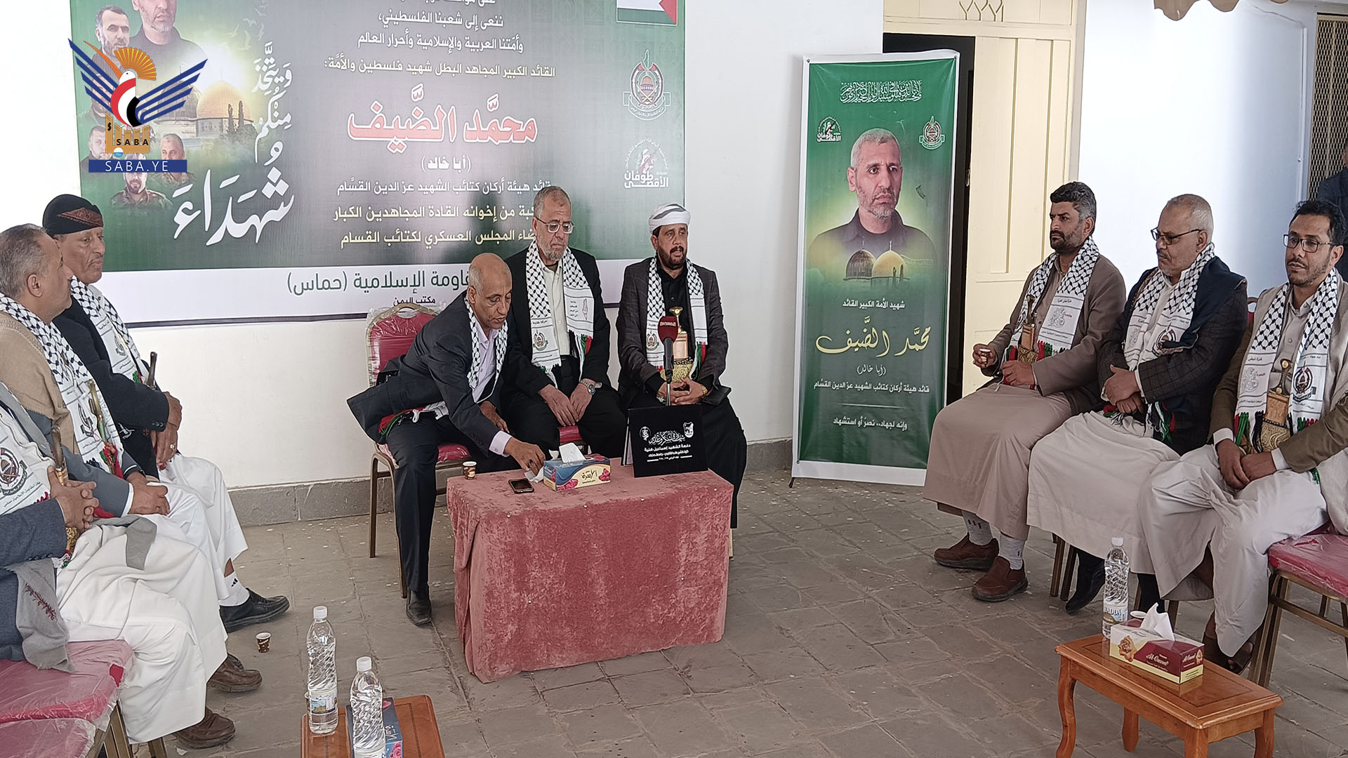 قيادات الأحزاب المناهضة للعدوان تقدّم واجب العزاء في استشهاد المجاهد الضيف ورفاقه