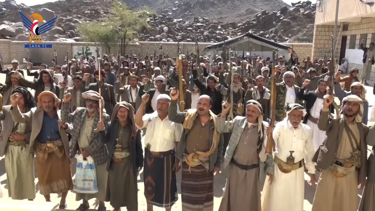 مسيرات جماهيرية بمأرب ثباتًا مع فلسطين واستنفارًا في مواجهة العدوان
