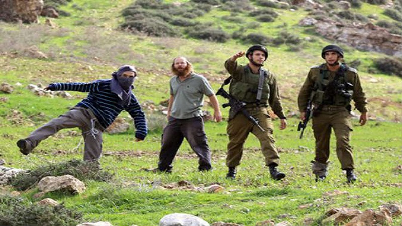 مستوطنون يعتدون على أم فلسطينية وطفلتها خلال هجوم على بورين