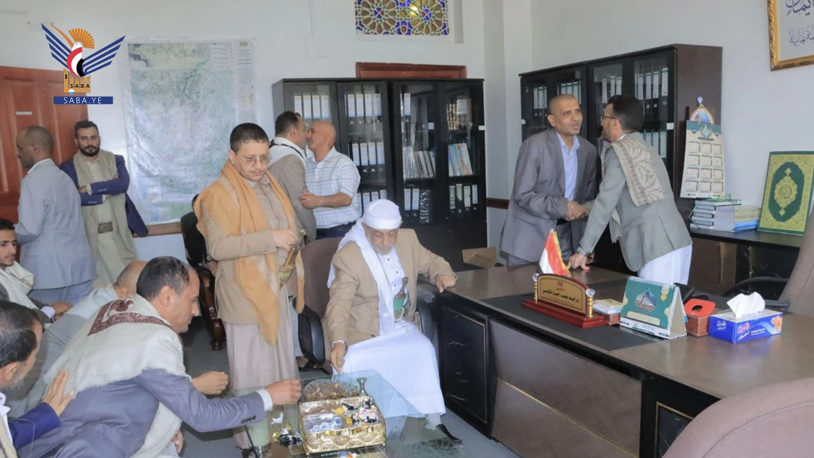 نائب وزير العدل وحقوق الإنسان يطلع على مستوى الانضباط الوظيفي بديوان الوزارة
