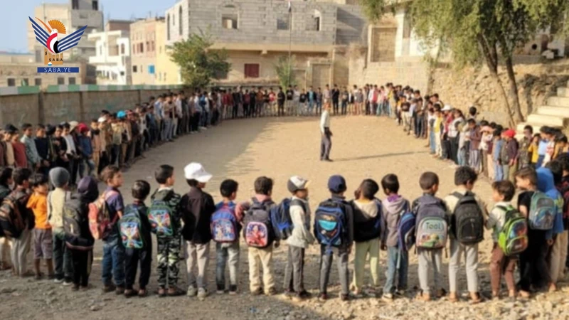 فعاليات ووقفات طلابية في مدارس مديرية الخبت بالمحويت