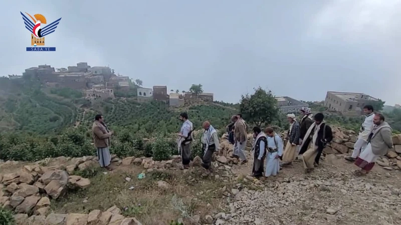 تدشين المرحلة الثالثة من شق طريق التماري- القارة في ملحان بالمحويت