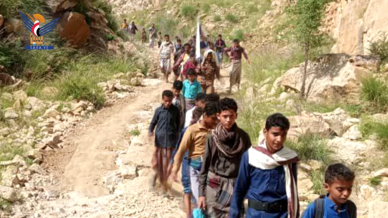 مسير لخريجي دورات التعبئة العامة في مديرية برع بالحديدة